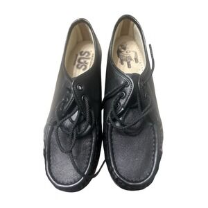 SAS Women's‎ Siesta Lace Up Loafer Black Leather Size 9 New
